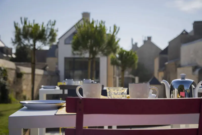 Villa Juno - Petit-déjeuner au jardin